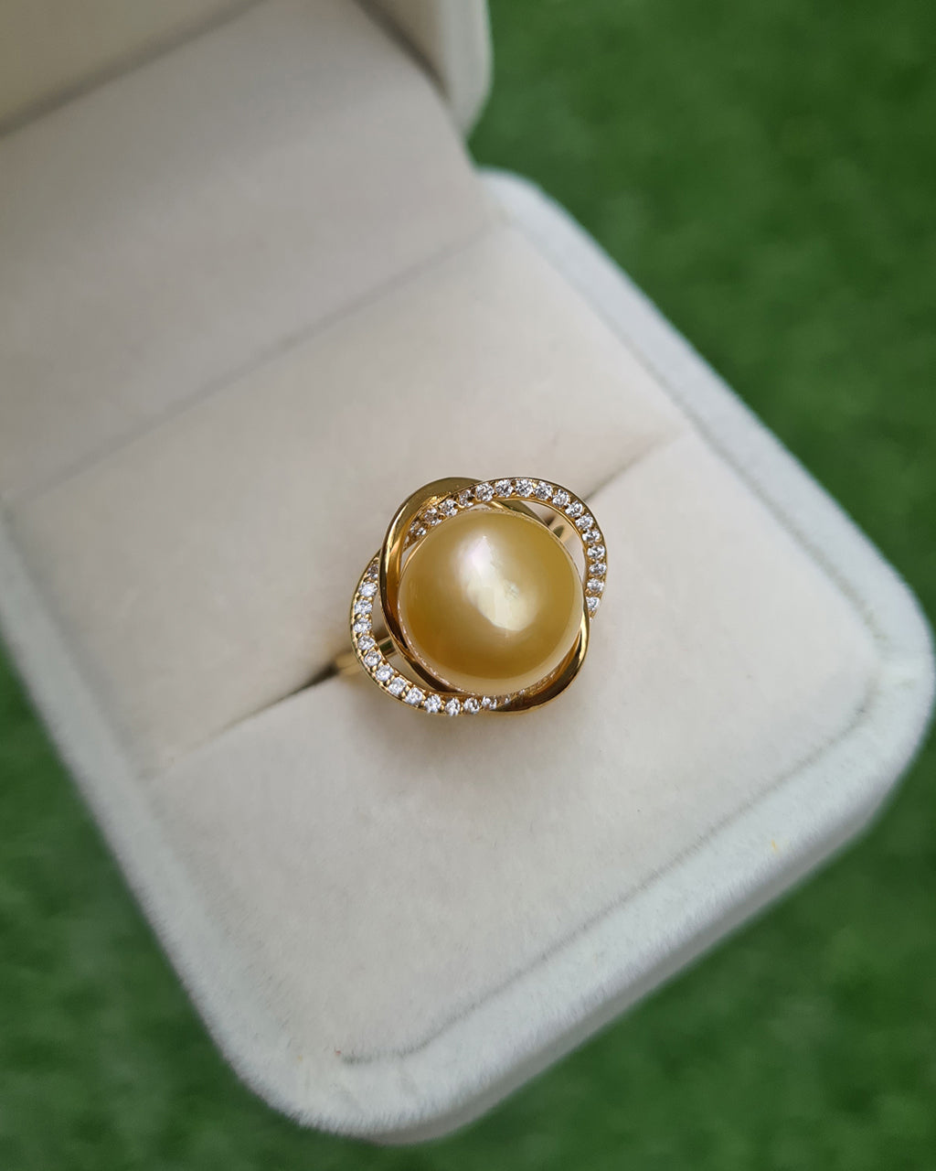 South Sea Pearl Ring - 18k Yellow Gold Vermeil