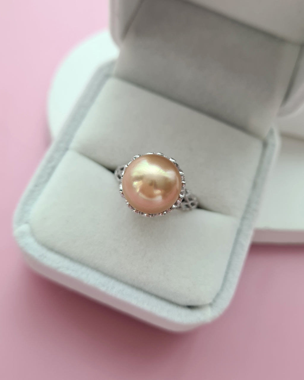 South Sea Pearl Ring - Statement Cocktail Ring in Singapore