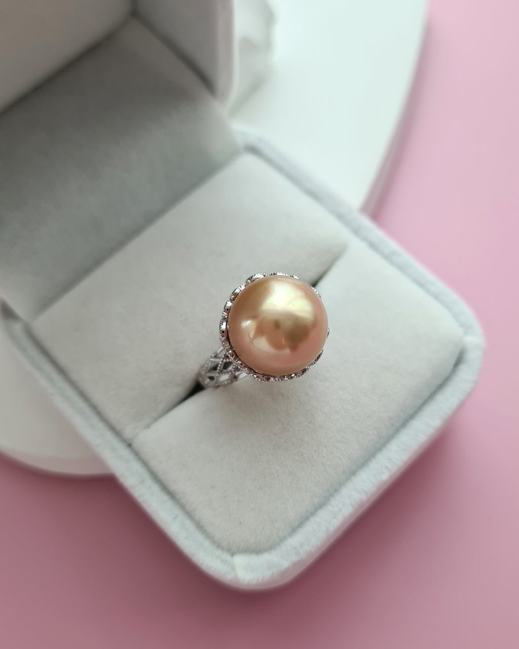 South Sea Pearl Ring - Statement Cocktail Ring in Singapore