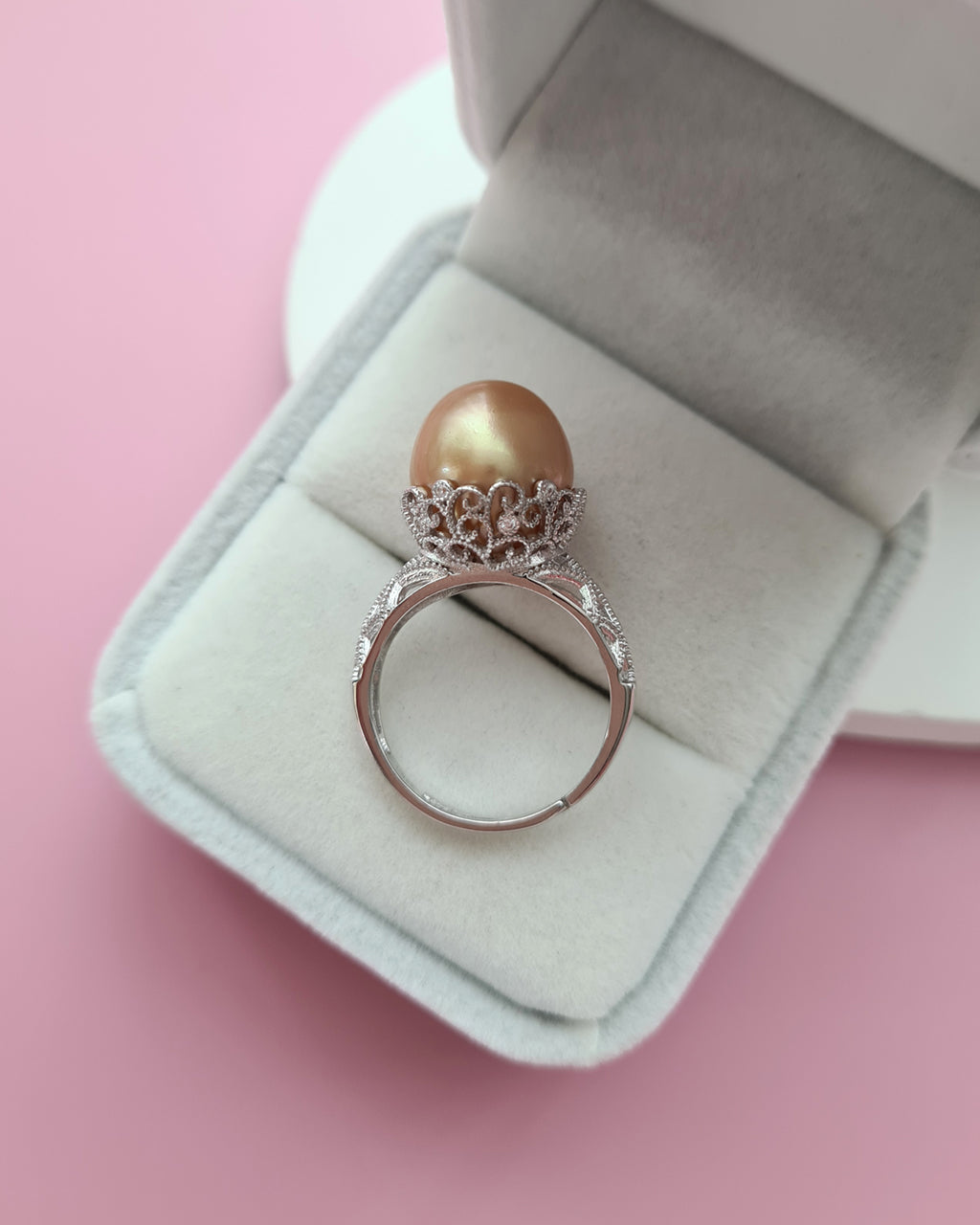 South Sea Pearl Ring - Statement Cocktail Ring in Singapore