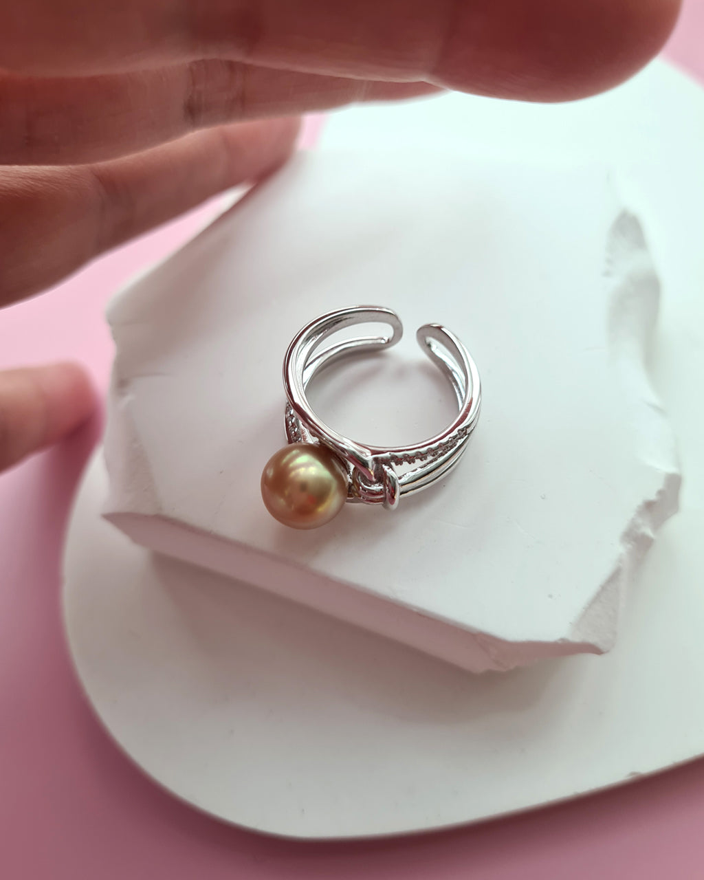 South Sea Pearl Ring Handmade Pearl Jewelry in Singapore