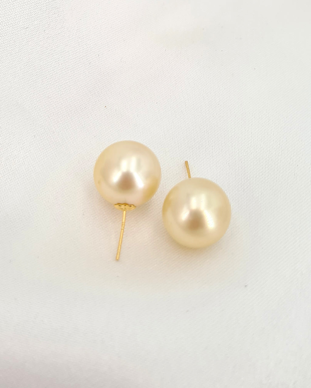 Champagne south sea best sale pearl earrings