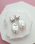 Statement White Baroque Pearl Earrings - Love Modern Pearl Earrings