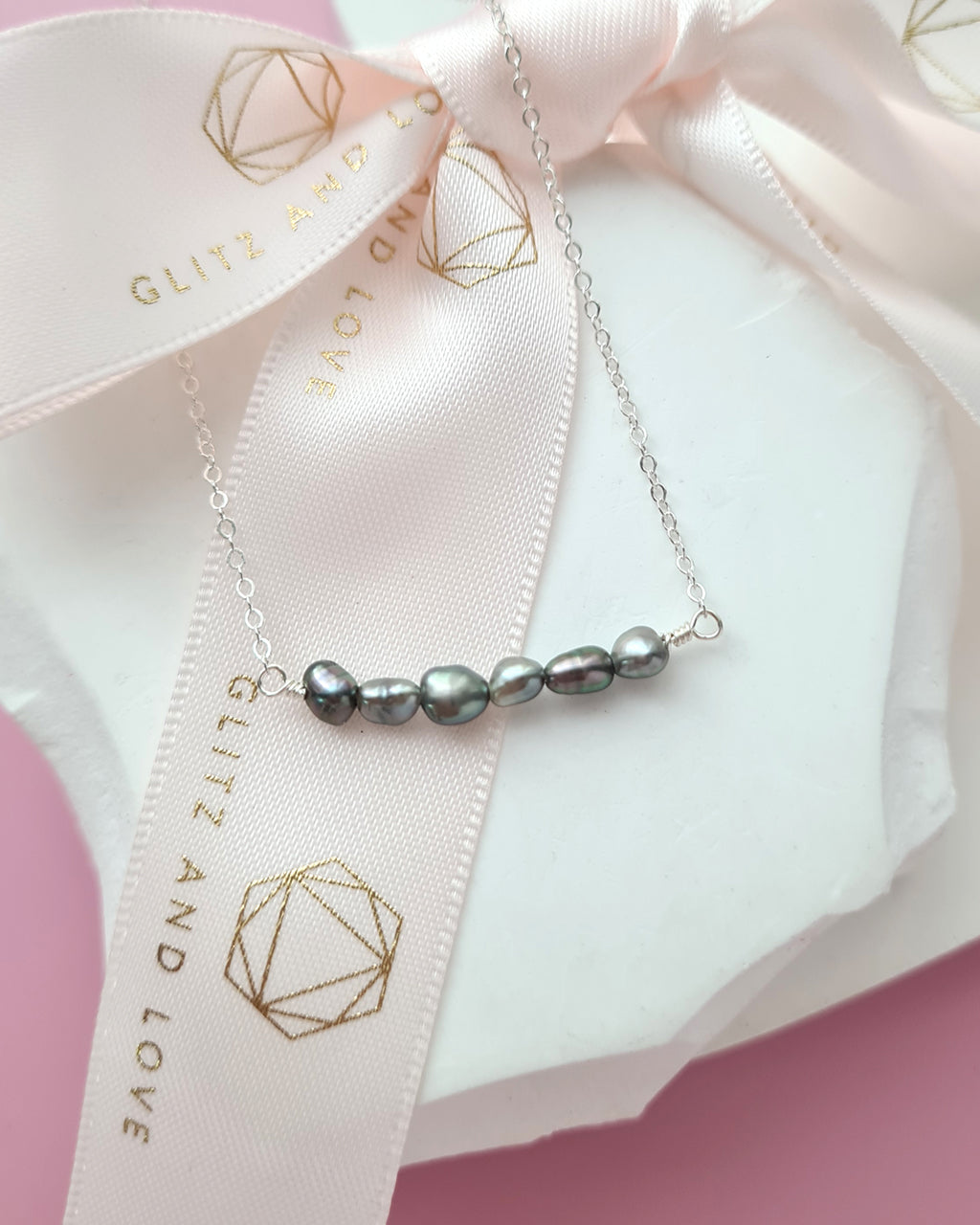 Tahitian Keshi Pearl Necklace, Effortless Elegant Pearl Jewelry
