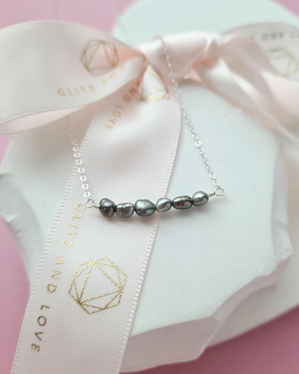 Tahitian Keshi Pearl Necklace, Effortless Elegant Pearl Jewelry