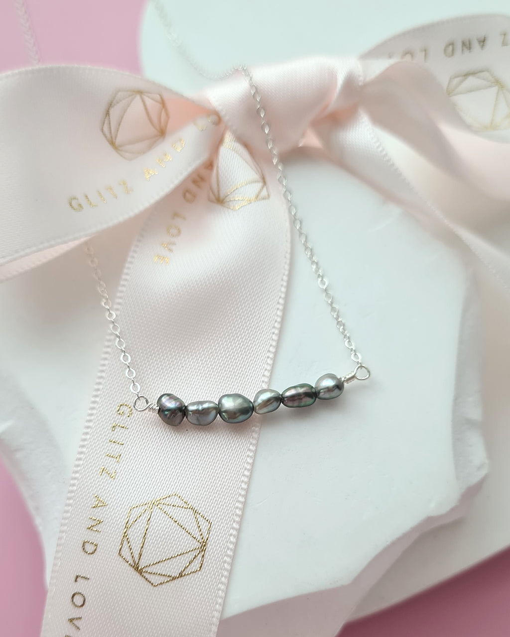 Tahitian Keshi Pearl Necklace, Effortless Elegant Pearl Jewelry