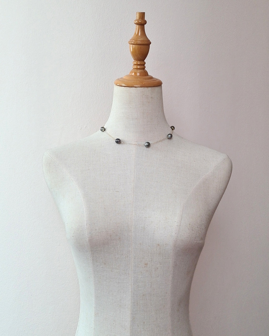 Tahitian Pearl Floating Station Necklace