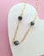 Triple Tahitian Pearl Thick Chain Necklace - Gold Pearl Jewelry in Singapore
