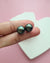 Green Tahitian Pearl 18K Gold Stud Earrings - 11mm Pearl Jewelry in Singapore