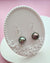Tahitian Pearl Earrings - 12mm Simple Handmade Pearl Jewelry in Singapore
