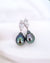 Tahitian Pearl Earrings - Marquise Earrings | Peacock Green Teardrop Tahitian Pearl Earrings