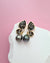 Tahitian Pearl Earrings - Black Gold Butterfly Sterling Silver Jewelry