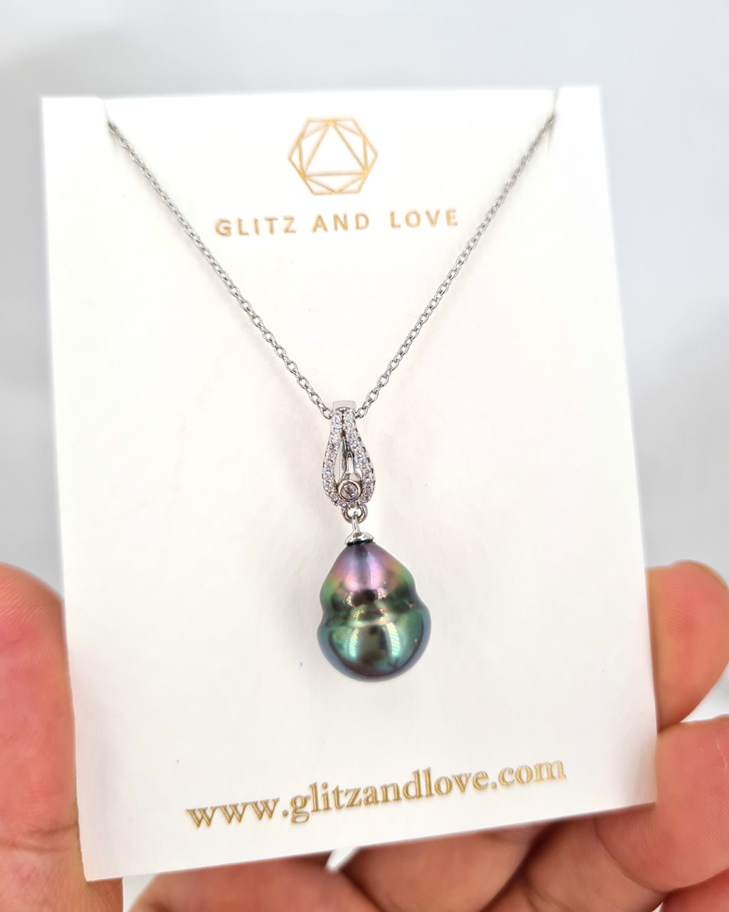 Tahitian Pearl Necklace with detachable clasp