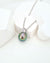 Tahitian Pearl Necklace Peacock Green Teardrop Tahitian Pearl Necklace Minimalist