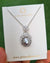 Tahitian Pearl Necklace Platinum Grey Tahitian Pearl Pendant Sterling Silver Necklace