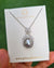Tahitian Pearl Necklace Platinum Grey Tahitian Pearl Pendant Sterling Silver Necklace