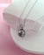 Tahitian Pearl Necklace - Purple Sheen Pearl Drop Pendant in Singapore