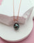 Tahitian Pearl Necklace - Rose Gold Minimalist Pearl Drop Pendant, Singapore