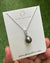 Tahitian Pearl Necklace - Minimalist Pearl Drop Pendant