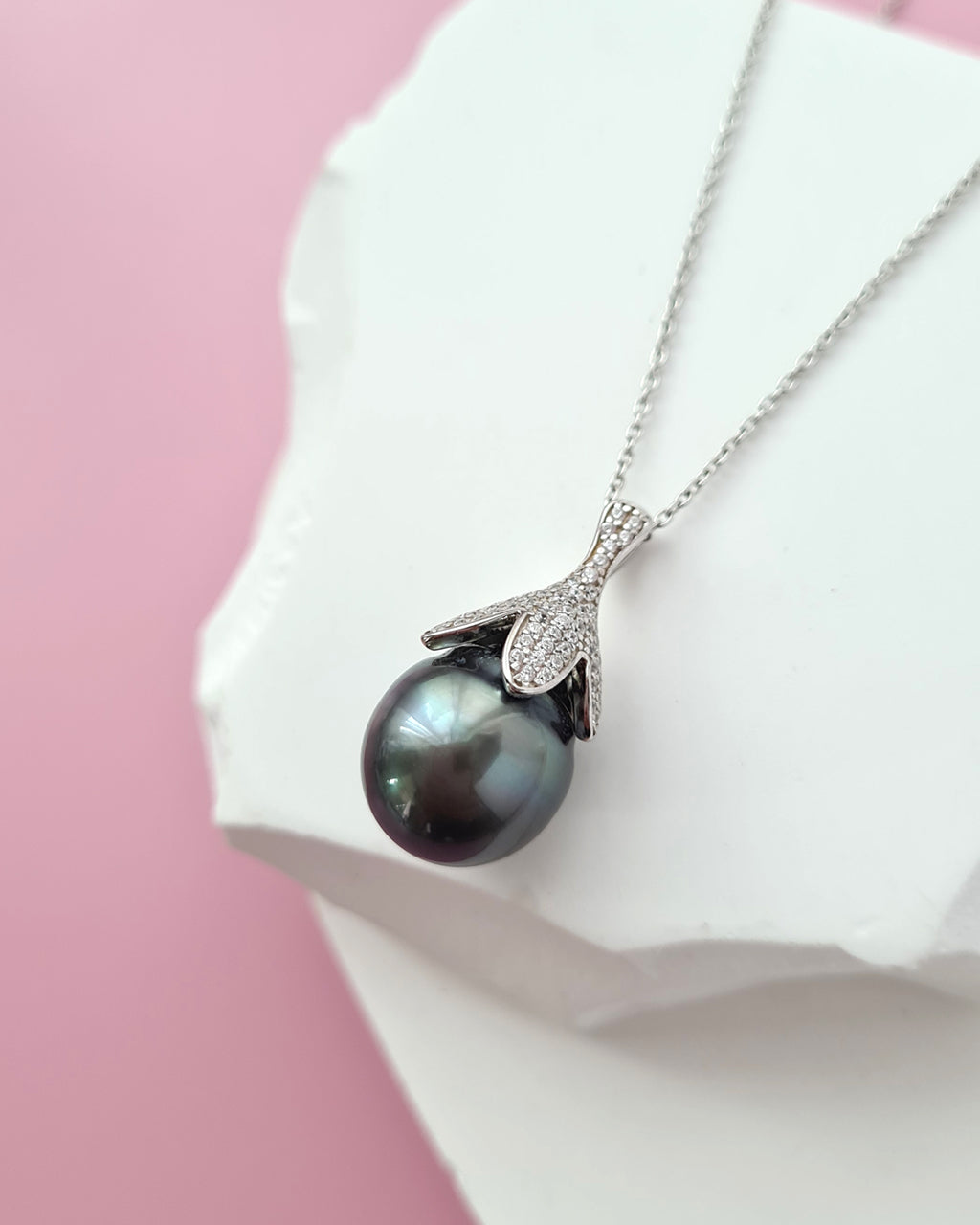 Tahitian pearl pendant necklace clearance