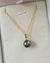 Tahitian Pearl Pendant Necklace - 18k Gold Pearl Pendant