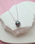 Tahitian Pearl Necklace - Blue Sheen Pearl Drop Pendant 9mm Pearl Jewelry in Singapore