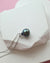 Tahitian Pearl Necklace - Blue Sheen Pearl Drop Pendant 9mm Pearl Jewelry in Singapore