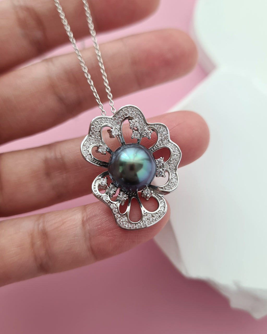 Tahitian Pearl Pendant and Ring - Dual Use Tahitian Pearl Jewelry