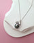 Tahitian Pearl Pendant Necklace - 10mm+ Oval, Sterling Silver pearl jewelry in Singapore