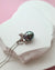 Tahitian Pearl Pendant Necklace - 10mm+ Oval, Sterling Silver pearl jewelry in Singapore