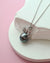 Tahitian Pearl Pendant Necklace - 10mm+ Oval, Sterling Silver pearl jewelry in Singapore