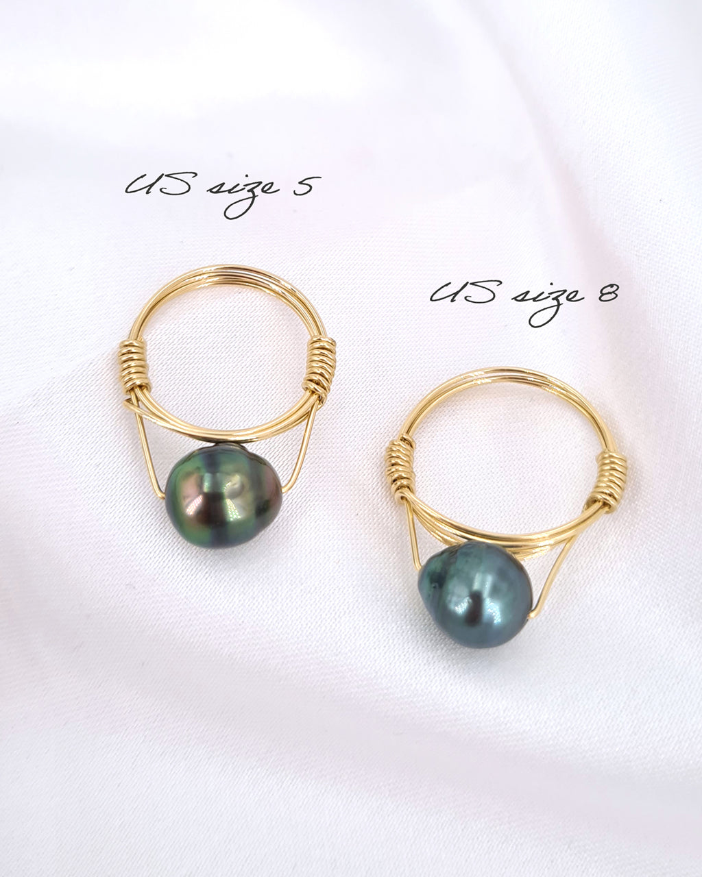 Tahitian Pearl 14K Gold Filled Ring | Handmade Pearl Ring