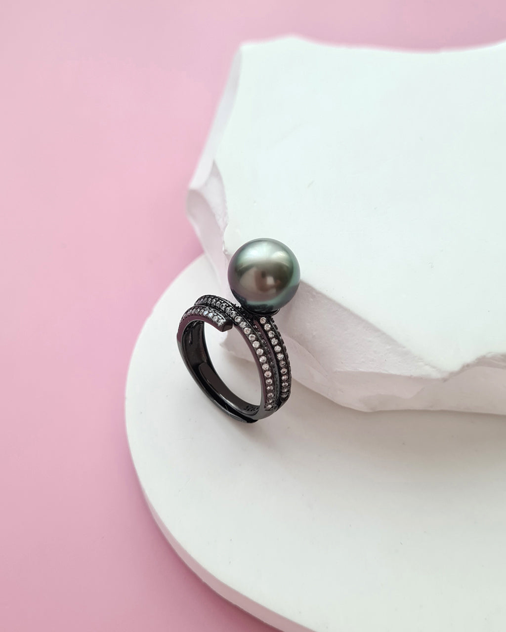Tahitian Pearl Ring - Modern Pearl Jewelry in Singapore