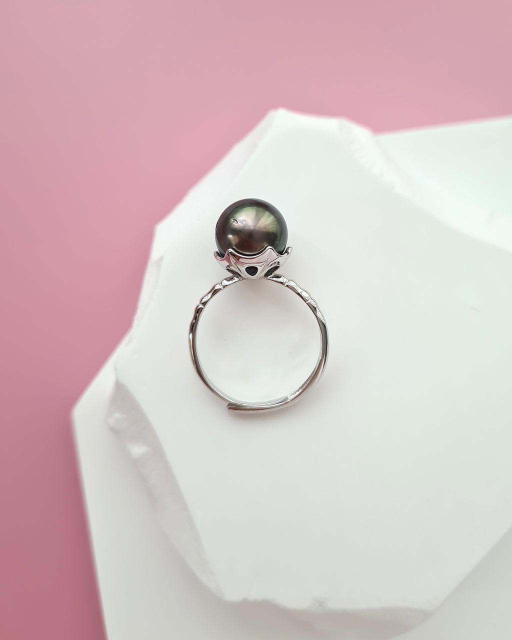 Simple Tahitian Pearl Ring, Modern Quiet Luxury Pearl Jewelry in Singapore