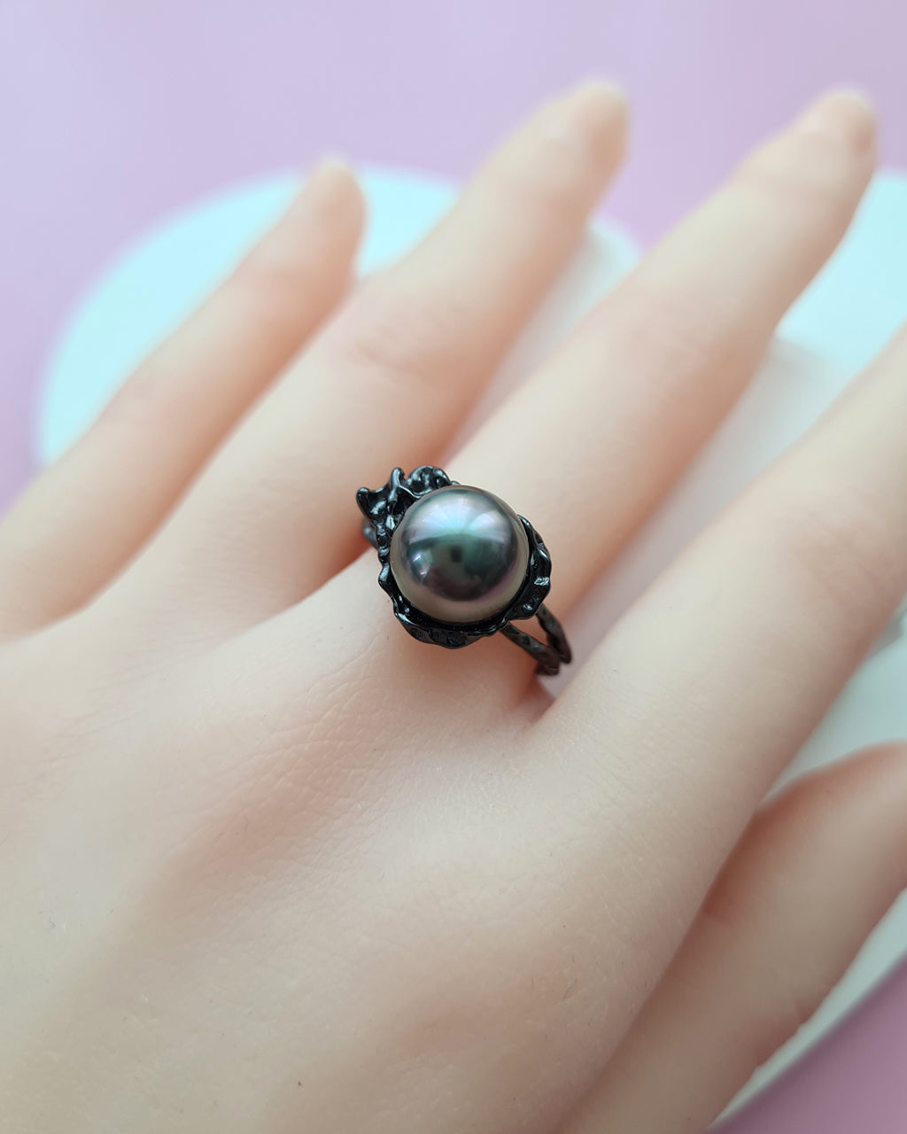 Tahitian Pearl Ring - Contemporary Pearl Jewelry Singapore