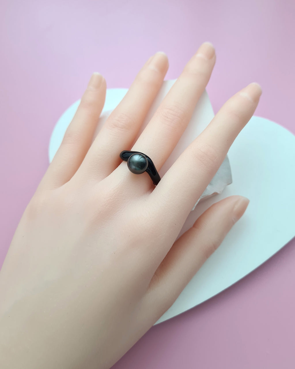 Tahitian Pearl Ring - Simply Black Pearl Jewelry Singapore