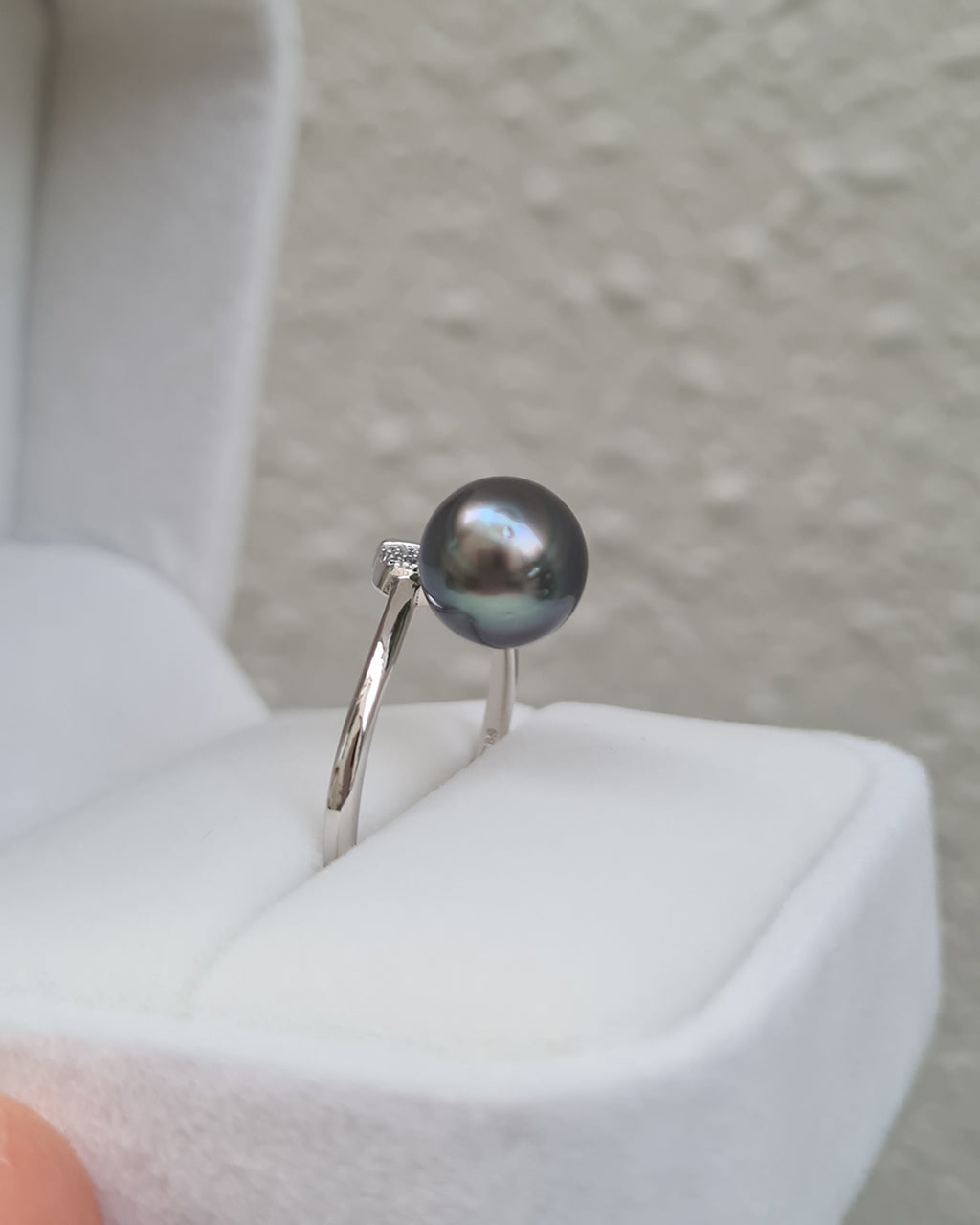Tahitian pearl clearance ring sterling silver