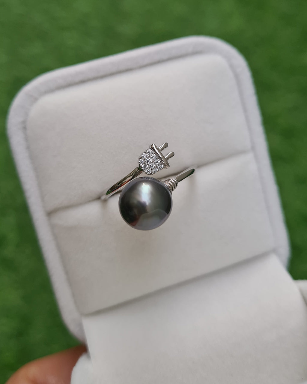 Tahitian Pearl Ring - Light Bulb Ring | Affordable Luxury Pearl Jewelry