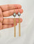 Tahitian Pearl Earrings, Grey Pearl Tassel Earrings 14k gold filled jewelry