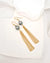 Tahitian Pearl Earrings, Grey Pearl Tassel Earrings 14k gold filled jewelry