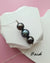 Tahitian Pearl Trio Necklace - 11mm+ & 12mm+ Pearl Jewelry Sterling Silver
