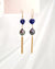 Tahitian Pearl Earrings - Blue Heart Earrings 14k gold filled handmade jewelry
