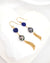 Tahitian Pearl Earrings - Blue Heart Earrings 14k gold filled handmade jewelry