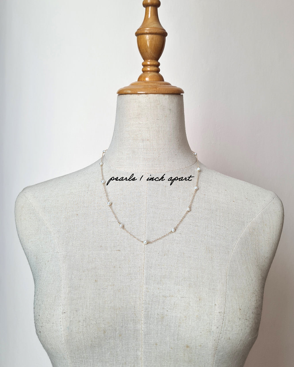 Tiny Pearl Floating Station Necklace Jewelry Set, Bracelet and Earrings, Timeless Pearl in Singapore