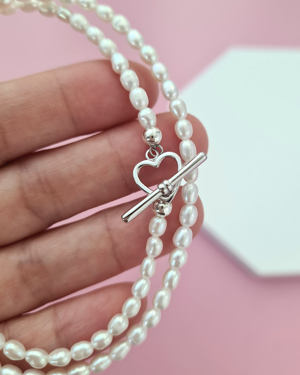 Tiny White Pearl Necklace - Modern Pearl Jewelry in Singapore