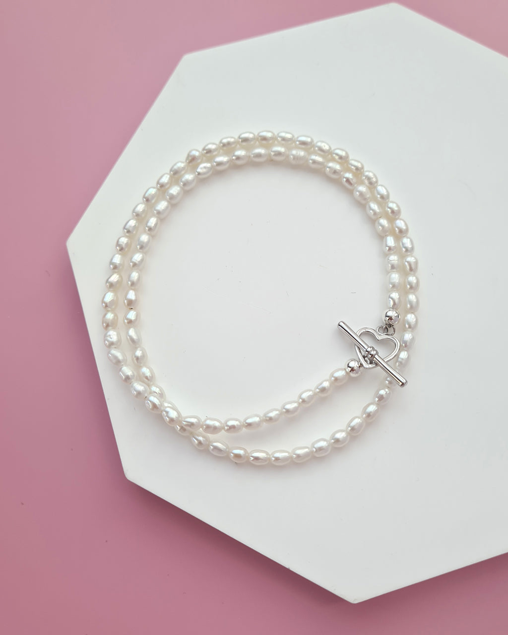 Tiny White Pearl Necklace - Modern Pearl Jewelry in Singapore