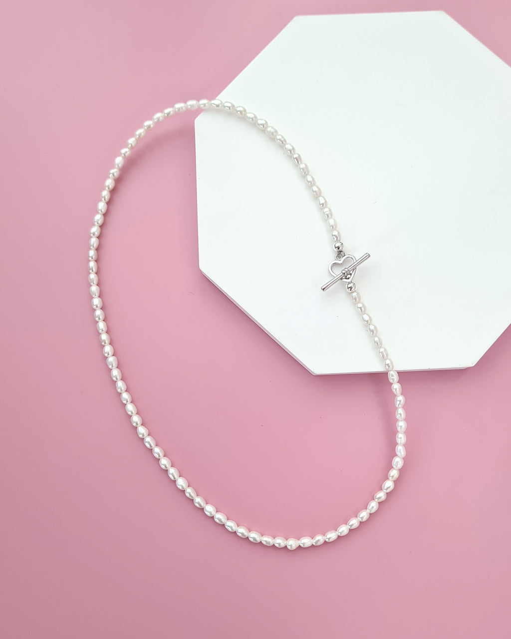 Tiny White Pearl Necklace - Modern Pearl Jewelry in Singapore