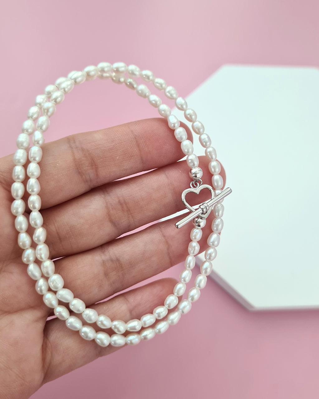 Tiny White Pearl Necklace - Modern Pearl Jewelry in Singapore