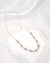 Tiny Pearl Necklace Simple Small Purple Pearl Necklace Handmade in Singapore