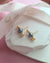 Trinity Silver Blue and Gold Akoya Pearl 18K Gold Stud Earrings - 5mm+ & 6mm+